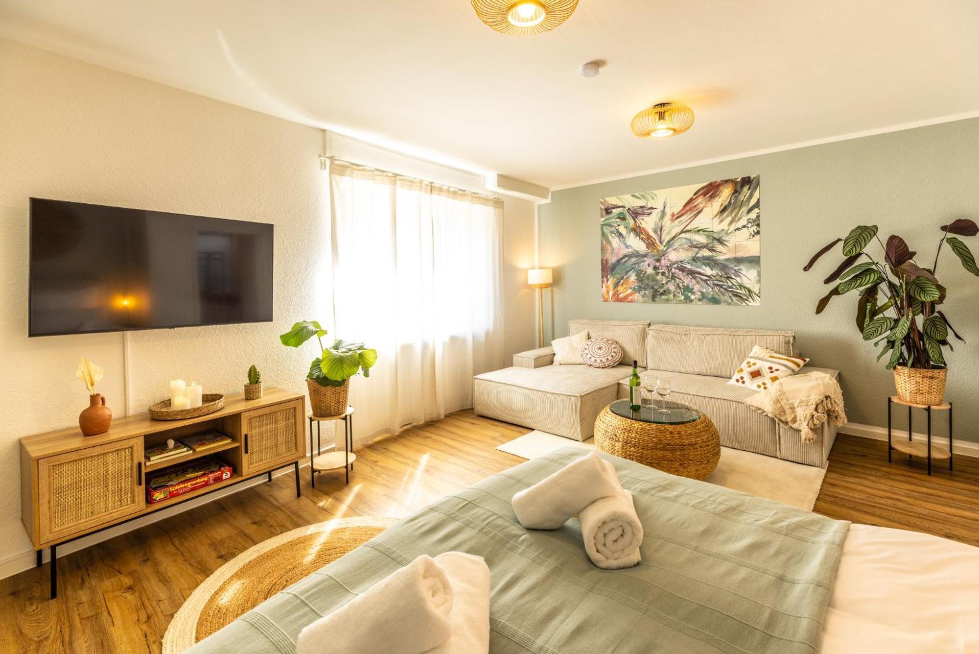 Apartment Zentral Boxspringbetten Garage Rhein Bonn
